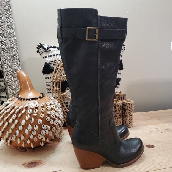 KorkEase Shoes Korks By Kork Ease Shawna Riding Equestrian Boots Black Leather Womens Sz